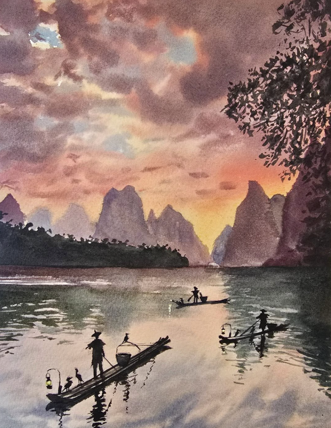 Chinois sur l'eau